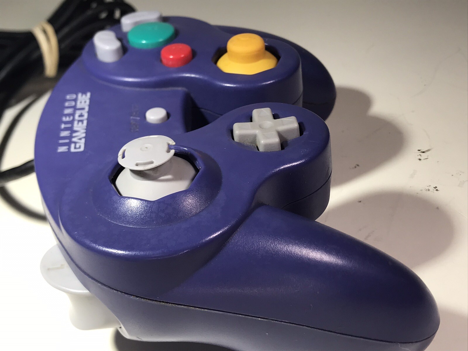 Official Nintendo GameCube Purple Indigo Controller DOL-003 OEM tested working
