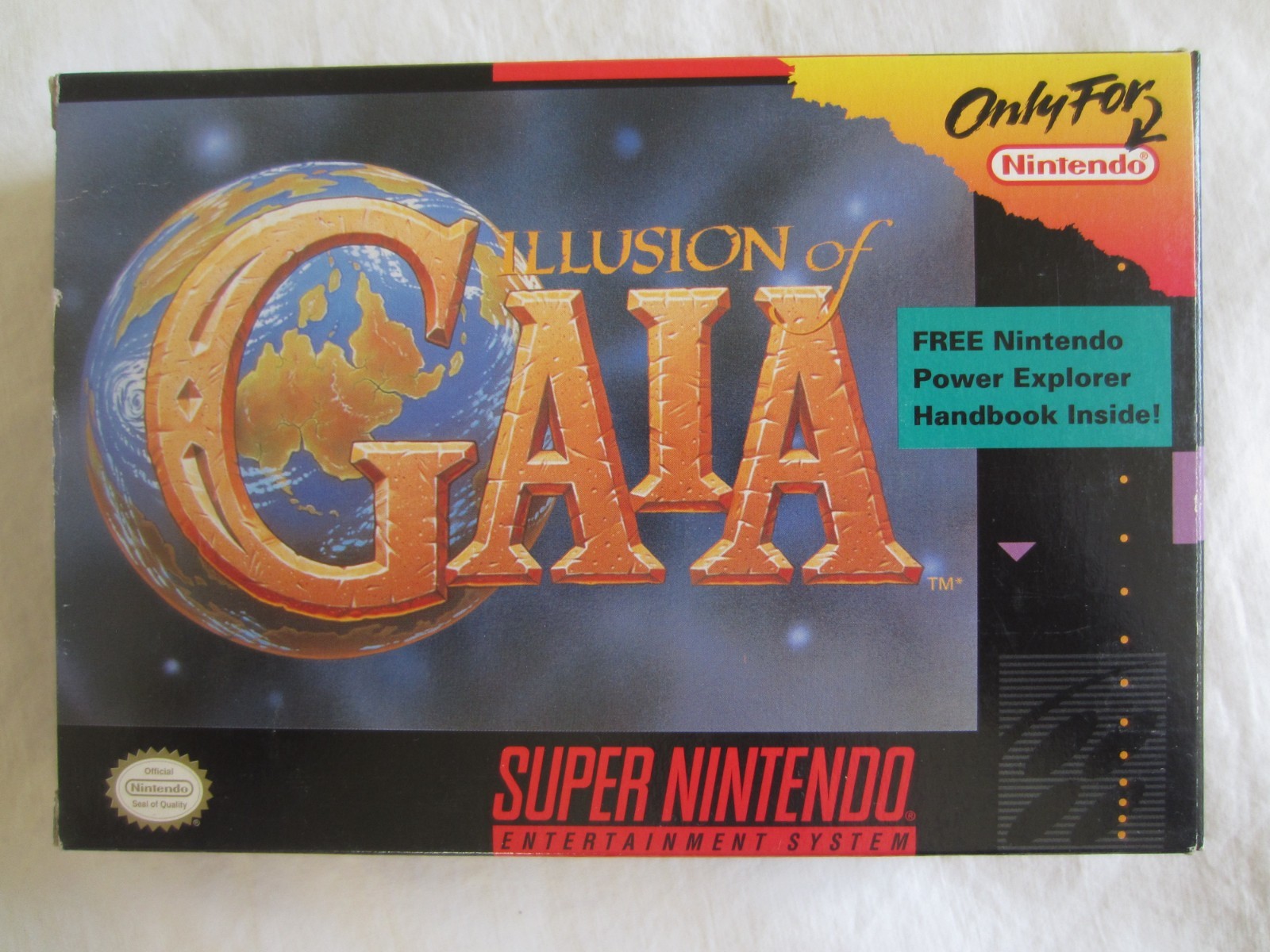 Illusion of Gaia (SNES) Super Nintendo CIB Complete + Map 1994 Mexico RARE