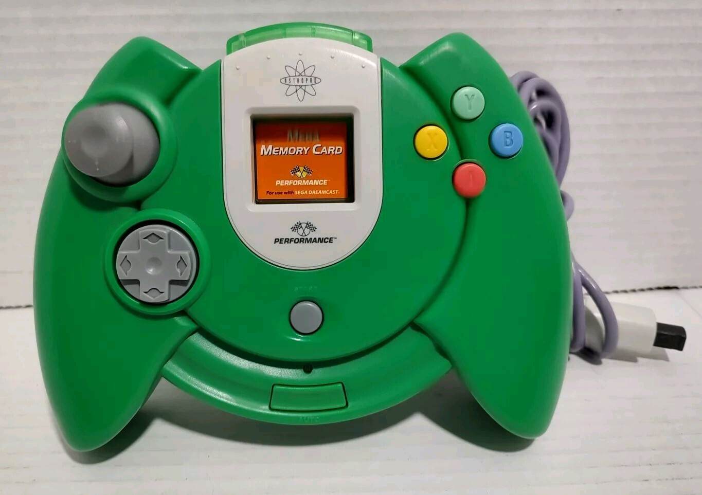 Sega Dreamcast Astropad Controller Green by Performance And Memory Card