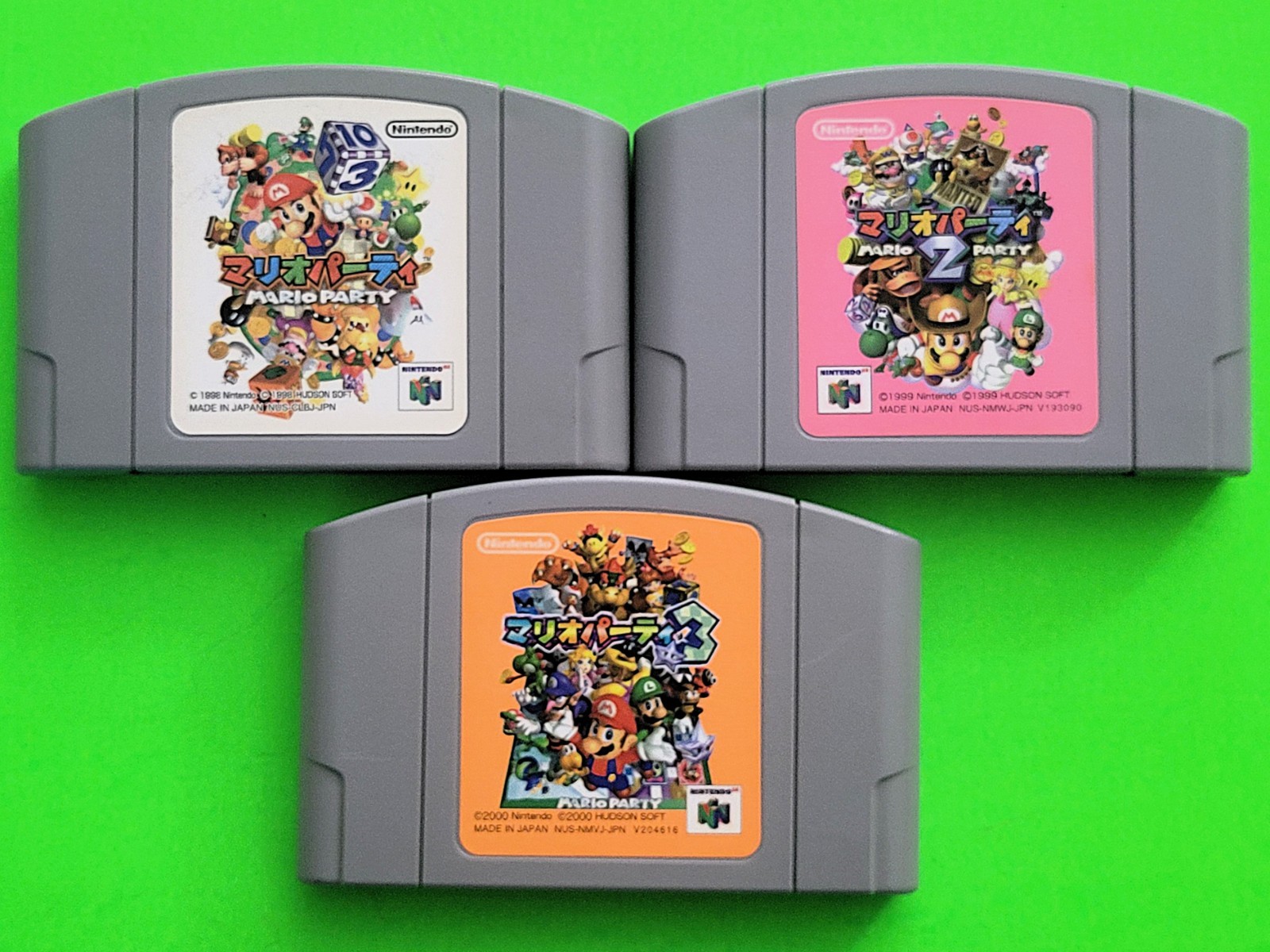 Mario Party 1, 2, 3 Nintendo 64 N64 Japanese Version
