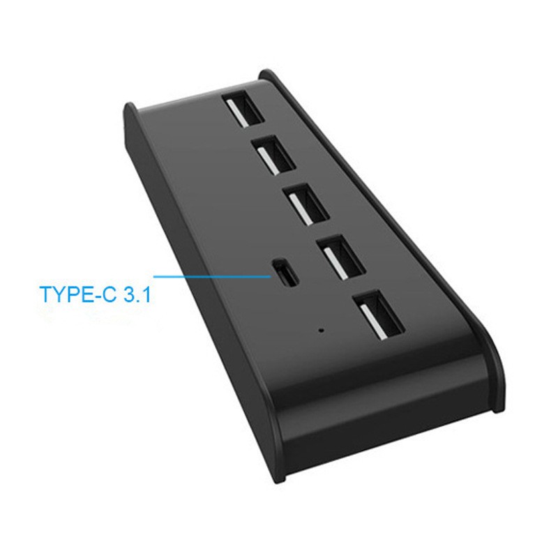 ABS 6-Port Extend USB Hub Adapter Splitter For Sony PS5 PS4 Pro Game Console