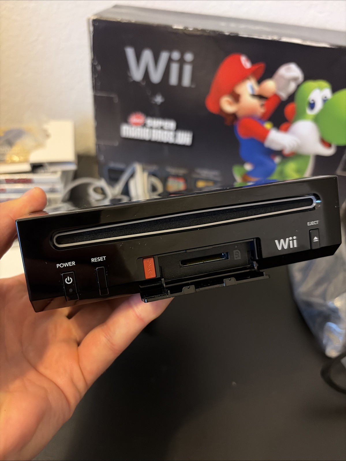 Nintendo Wii RVL-101 Console Bundle W/ 4 Games Soundtrack Remote Cables TESTED