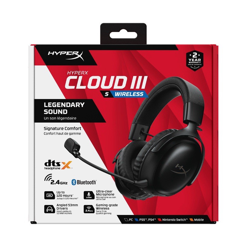 HyperX Cloud Alpha Wireless DTS Headphone – Black