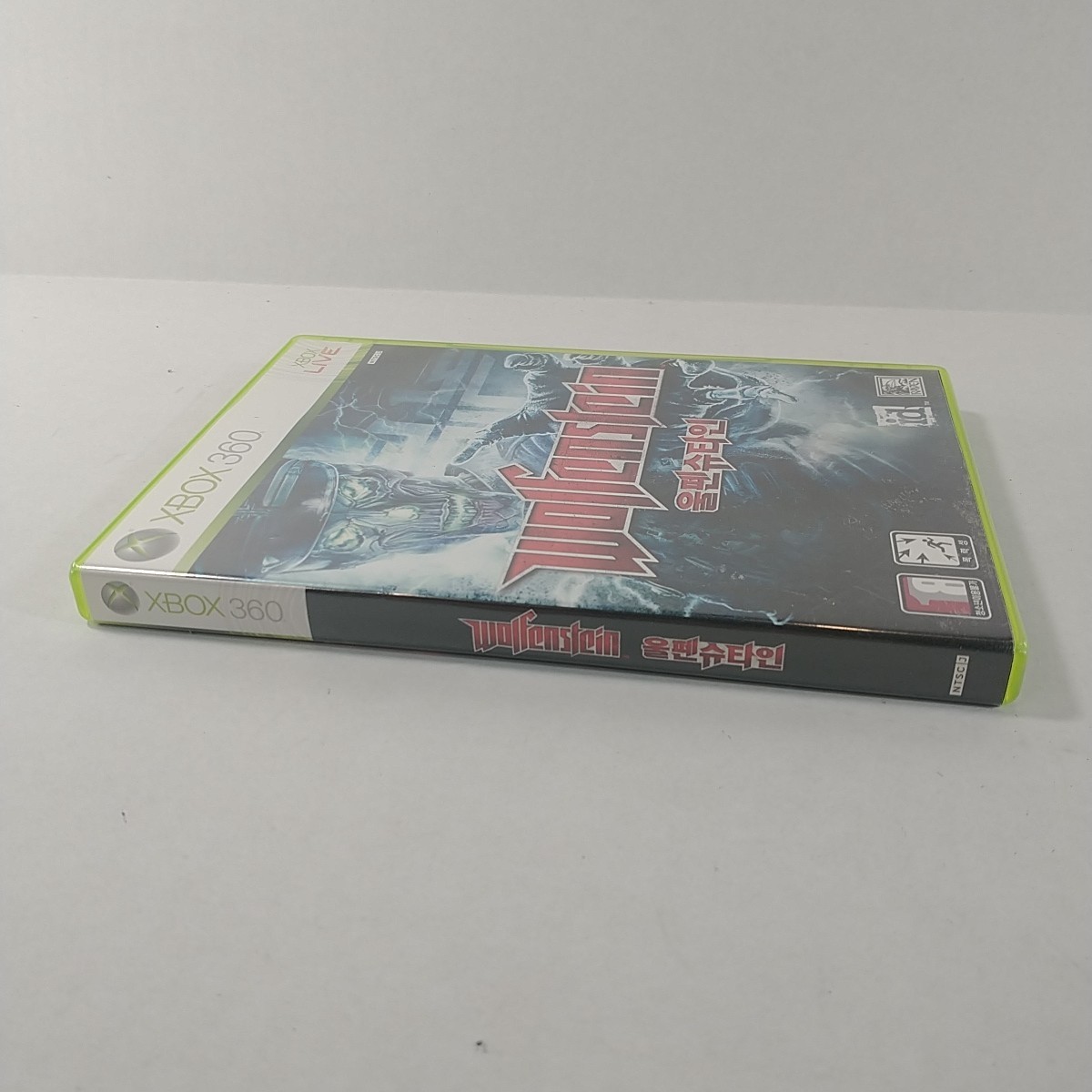 Korean Wolfenstein Xbox 360 South Korean Version Made In Singapore VERY RARE