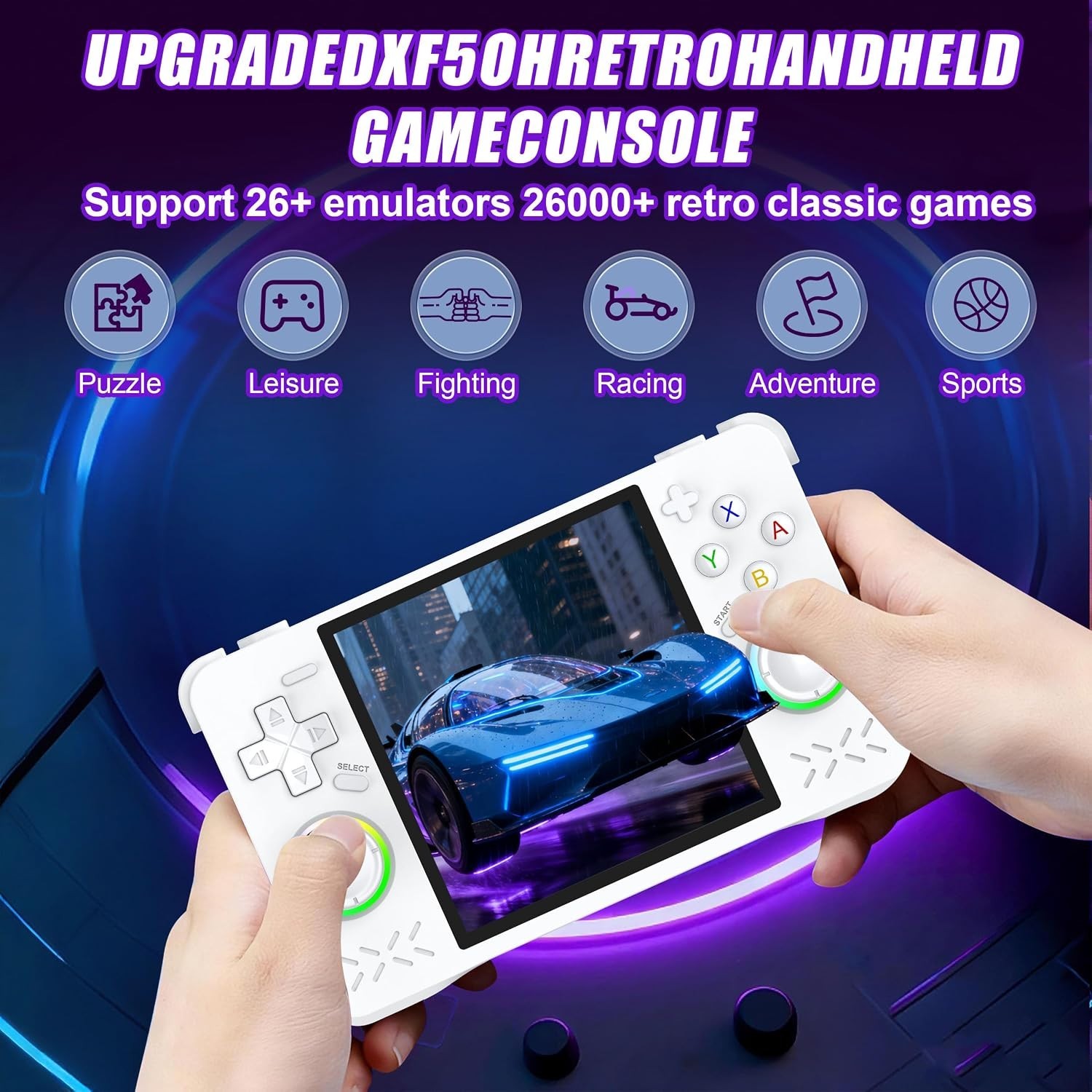 4.0-Inch Retro Game Console – 64GB Storage & WiFi Multiplayer Functionality