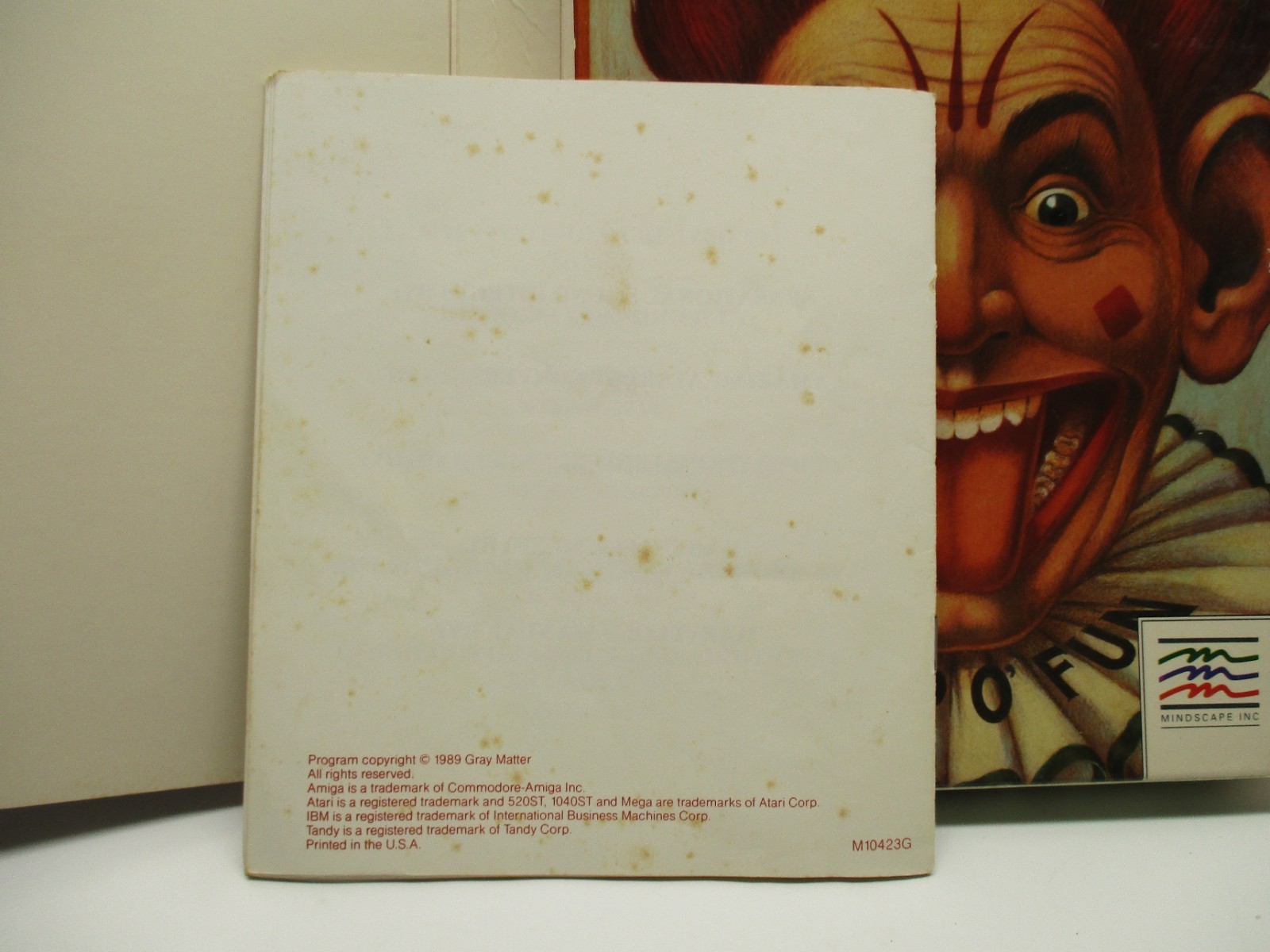COMMODORE AMIGA FIENDISH FREDDY’S BIG TOP O FUN BIG BOX 3.5″ GAME 1989 MINDSCAPE