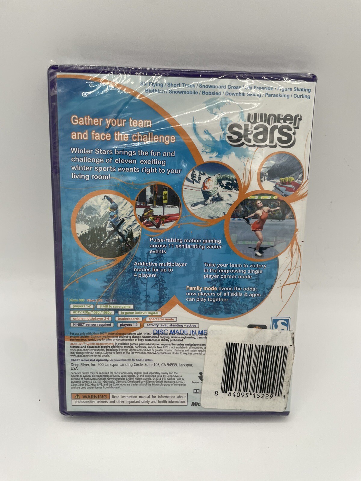 Winter Stars Microsoft Xbox 360, Kinect. New Factory Sealed.