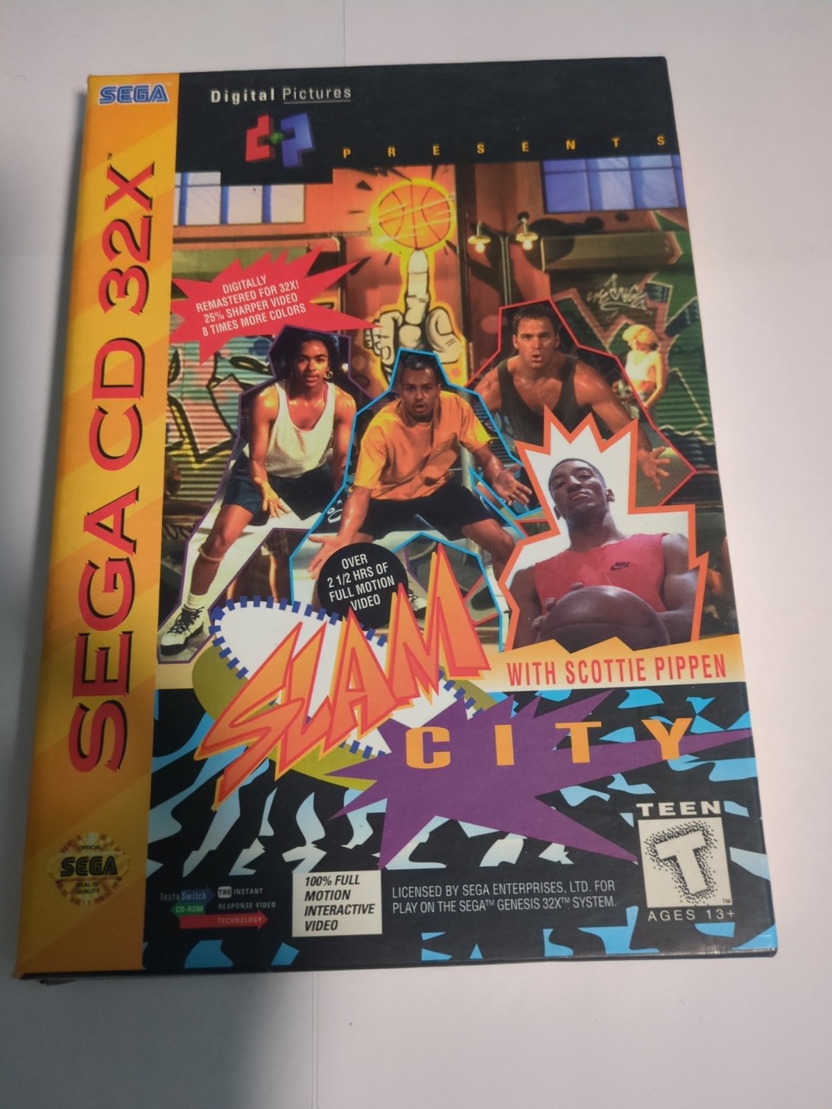 Slam City with Scottie Pippen (Sega CD 32X, 1995) Complete