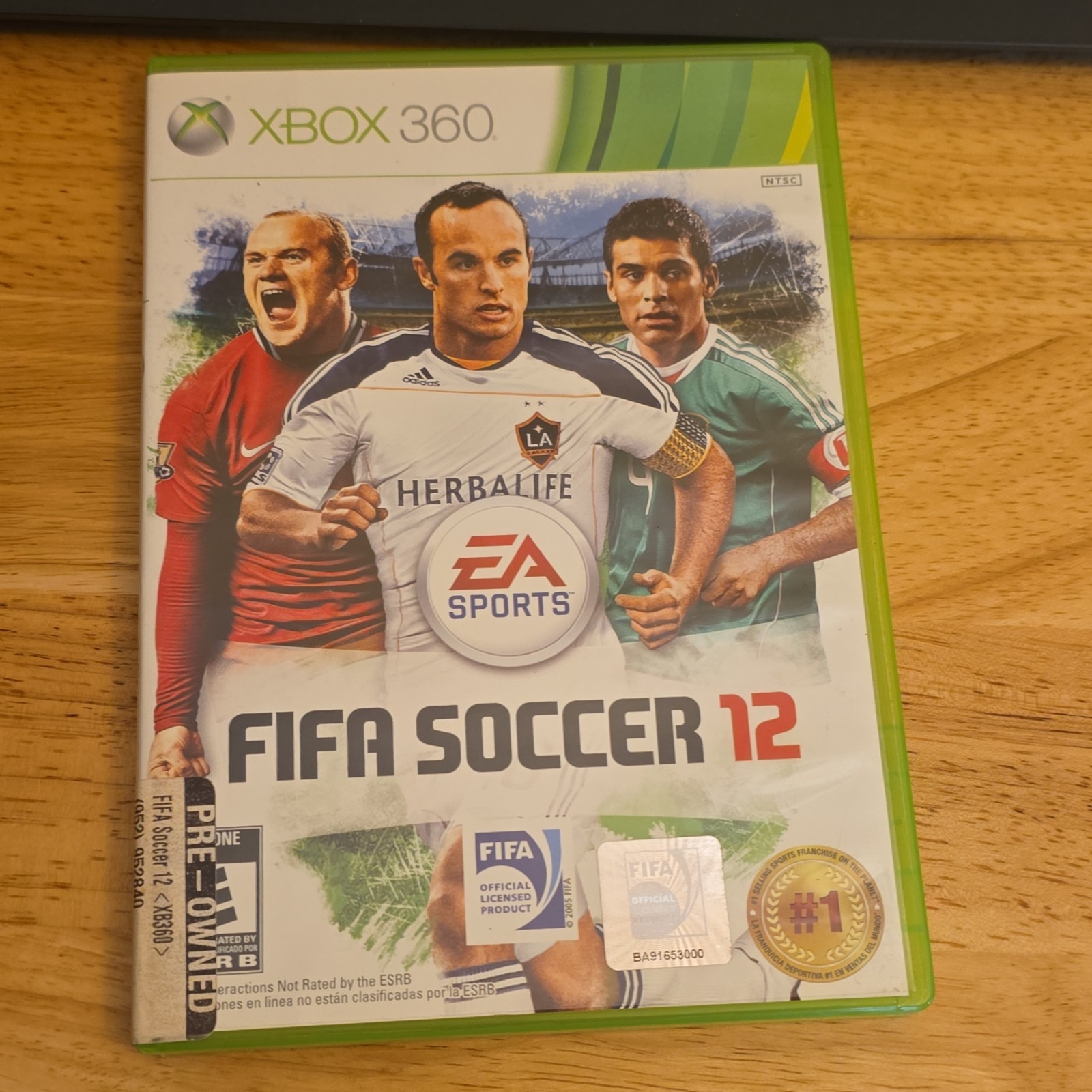 EA Sports FIFA Soccer 12 Microsoft Xbox 360 E NTSC-U/C Multiplayer Manual Case