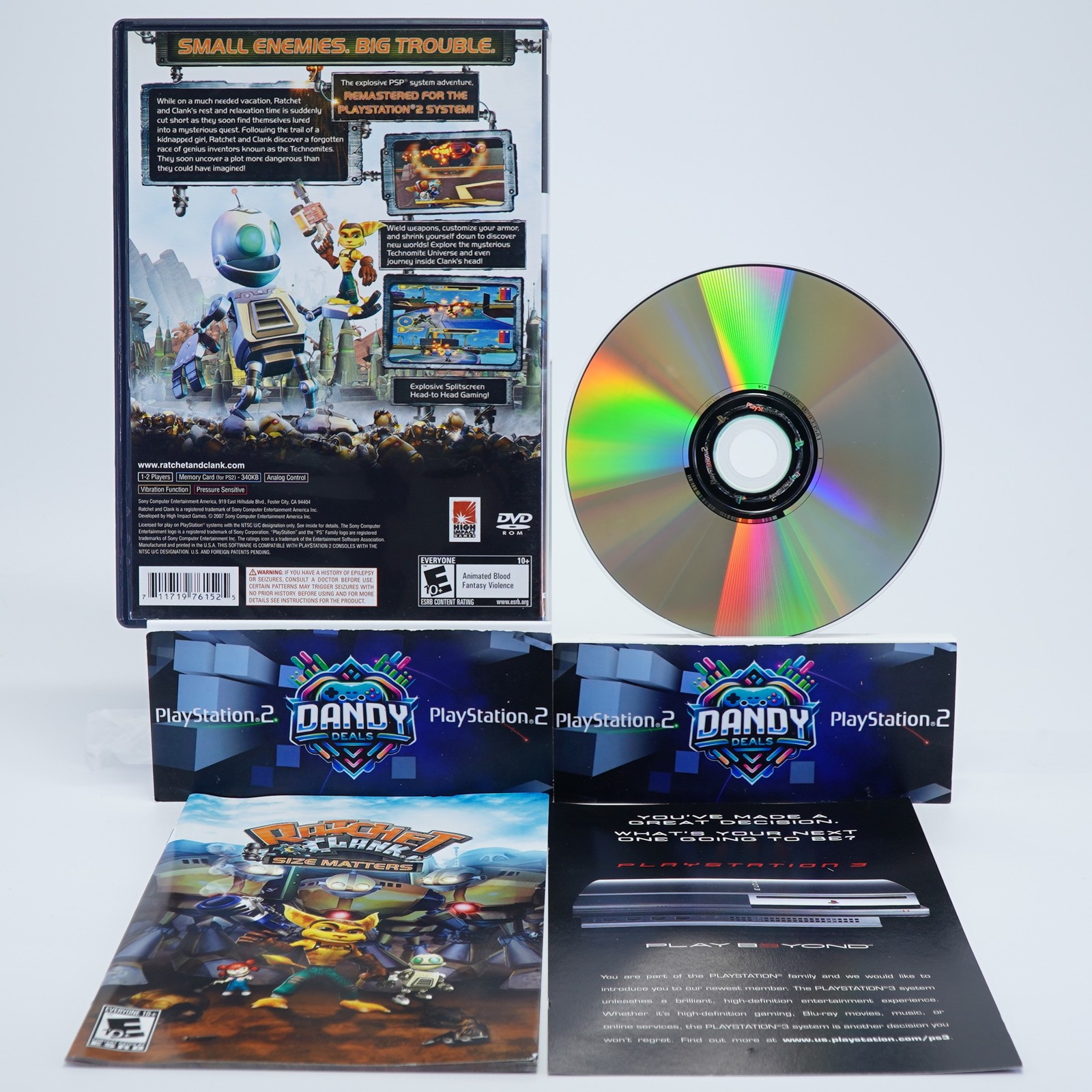 Ratchet & Clank Size Matters PS2 CIB W/ Manual – PlayStation 2