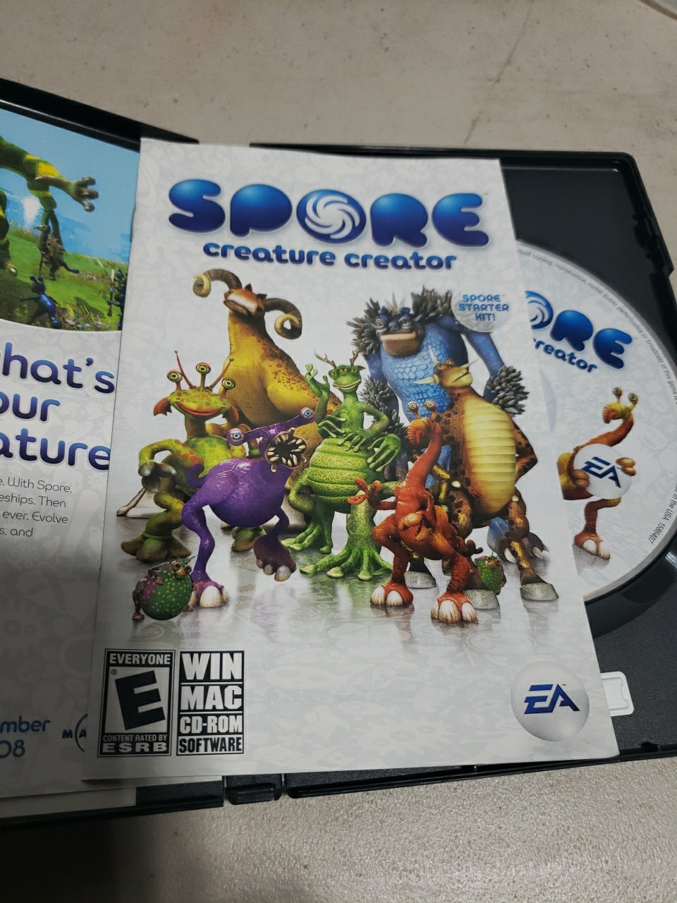 Spore Creature Creator (Windows/Mac, 2008) CIB – WITH MANUAL – CD ROM