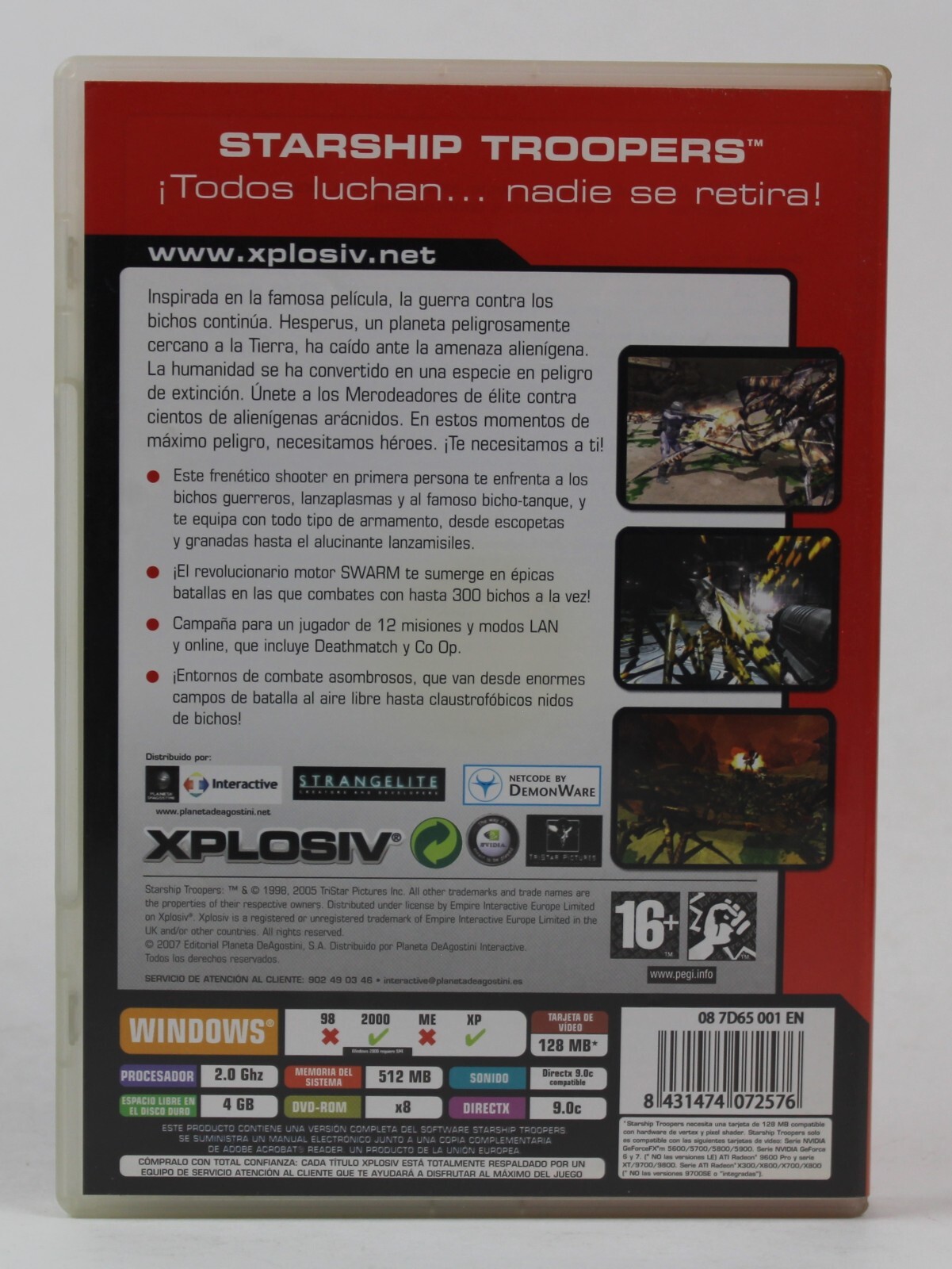2007 STARSHIP TROOPERS Video Game Spain Release Castillian Spanish – PLEASE READ