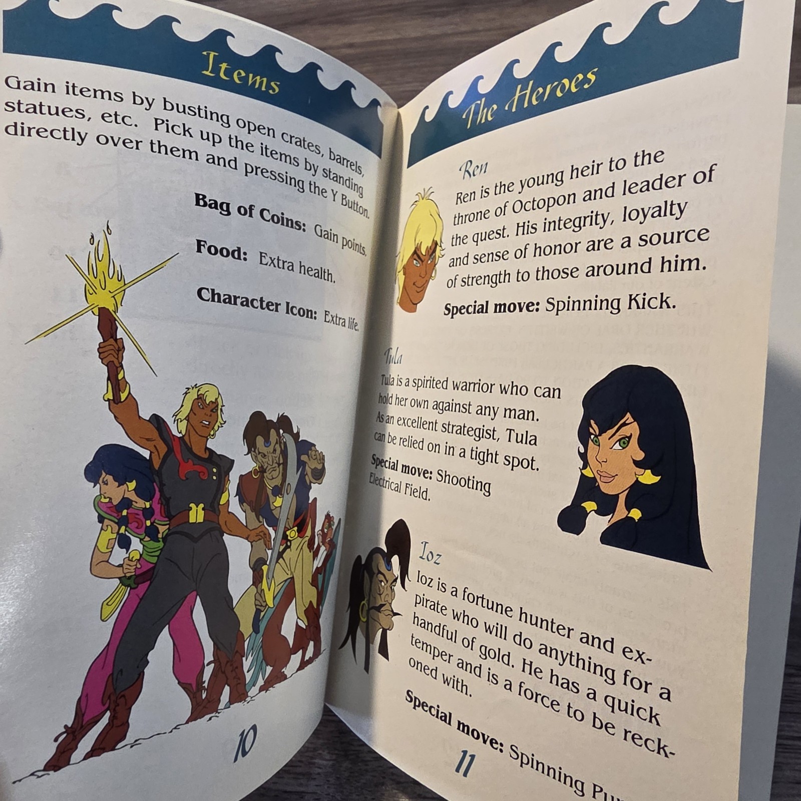 The Pirates Of Dark Water Super Nintendo SNES Original Manual Booklet Only Rare