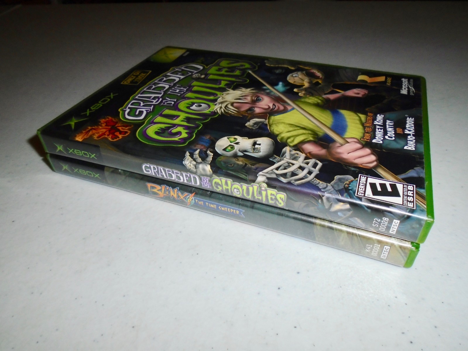 Grabbed by the Ghoulies & Blinx The Time Sweeper ☆☆ Complete Original Xbox games