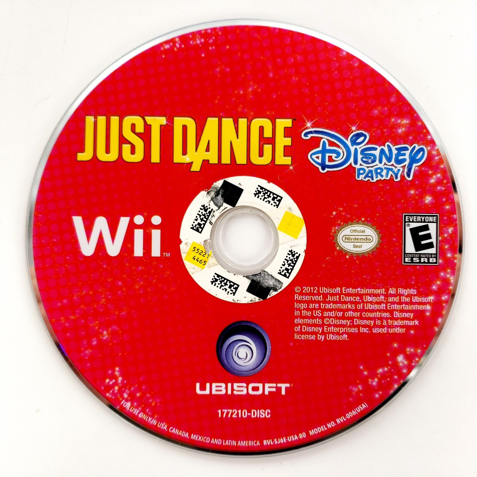 Just Dance: Disney Party (Nintendo Wii, 2012) Complete Tested & Works