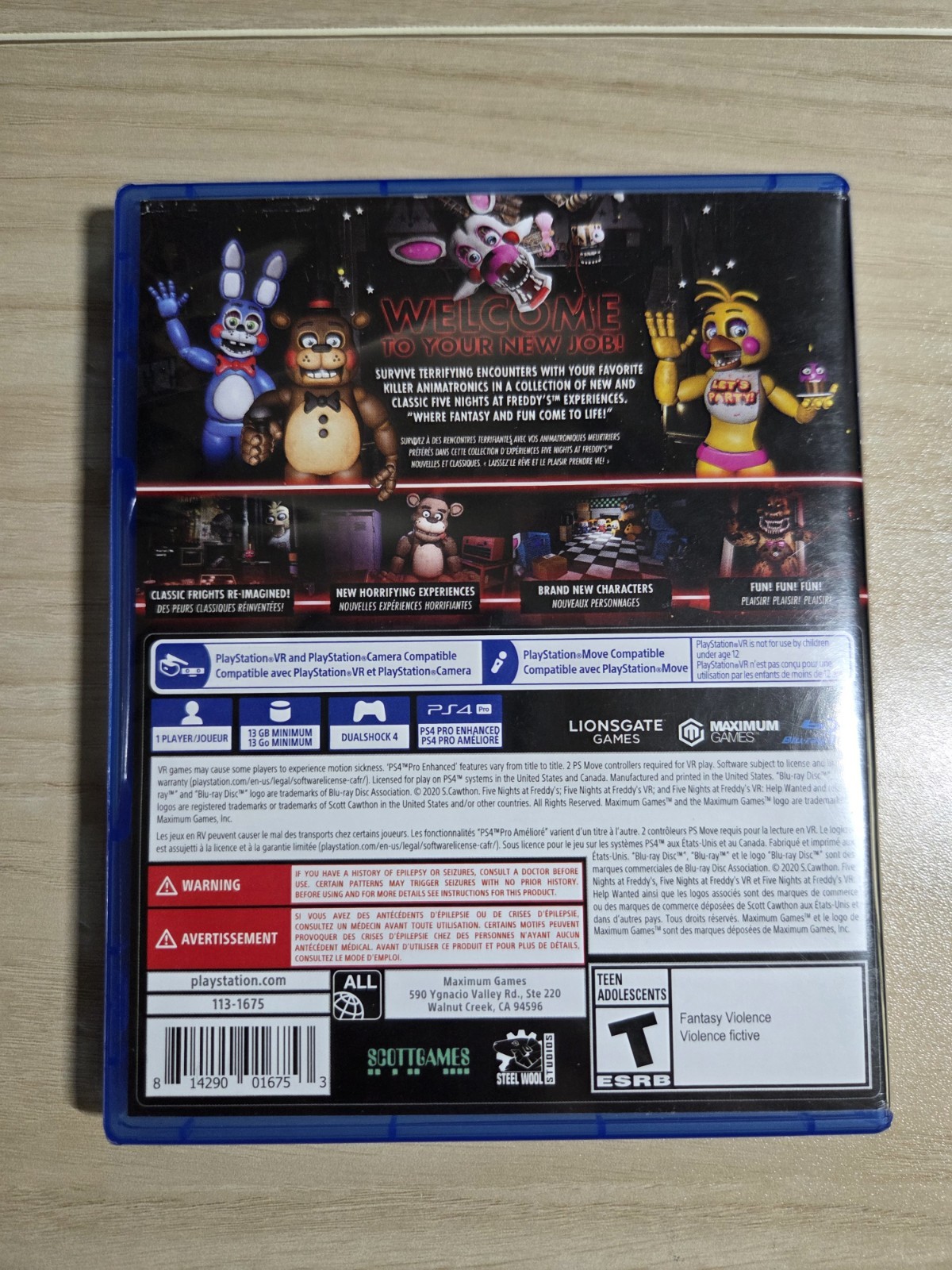 PlayStation 4 & PlayStation 5 Lot Five Nights at Freddy’s & Poppy Playtime VG