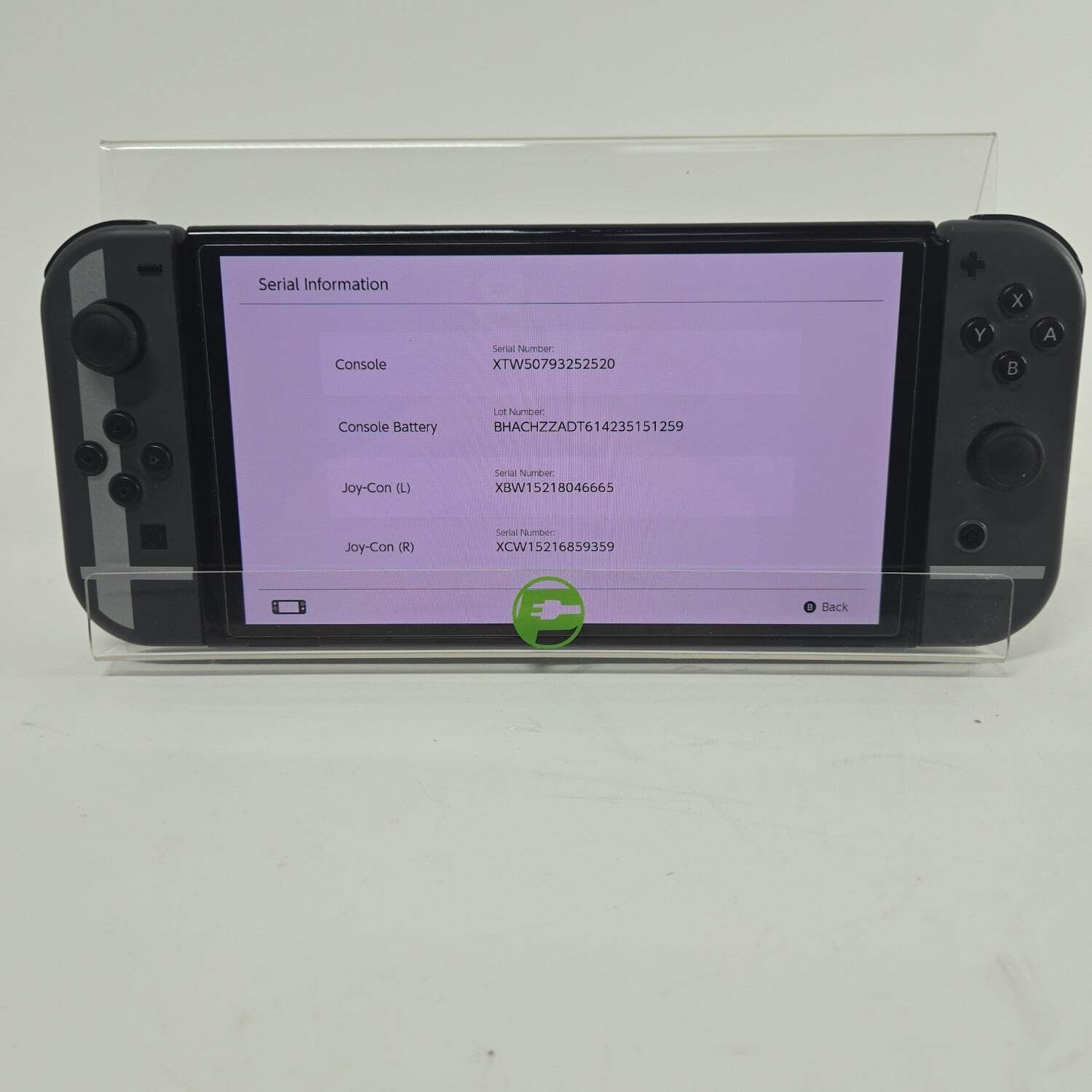 Nintendo Switch OLED Console Gaming System HEG-001 Gray with Super Smash JoyCons