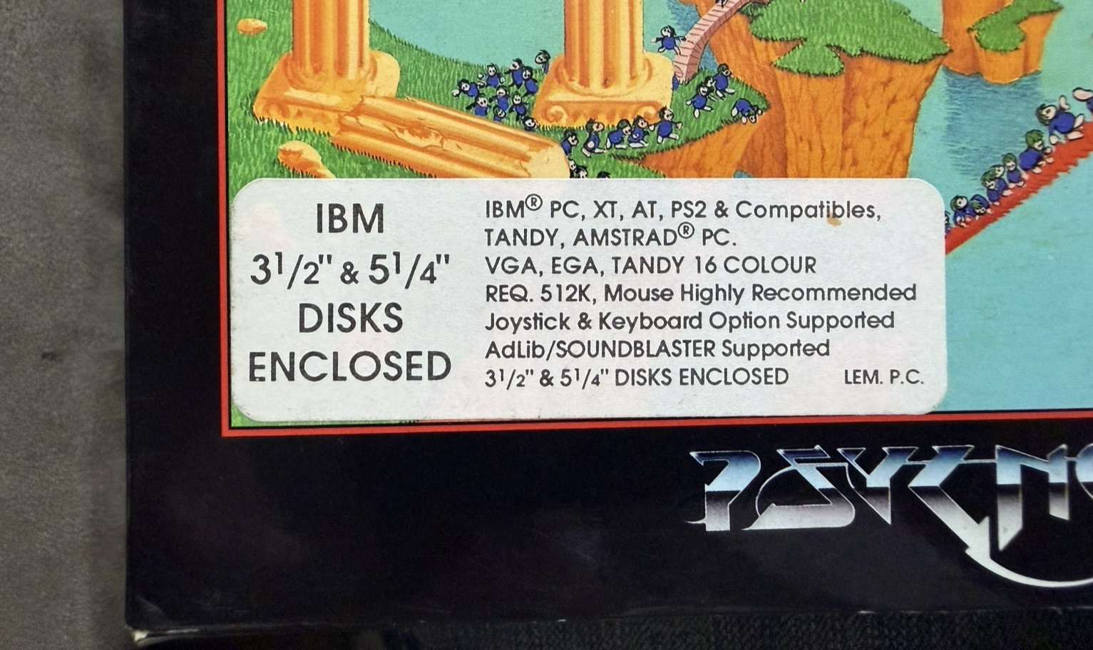 1991 Lemmings & Oh No! More Lemmings IBM PC Both 3.5 and 5.25 Discs & Manuals