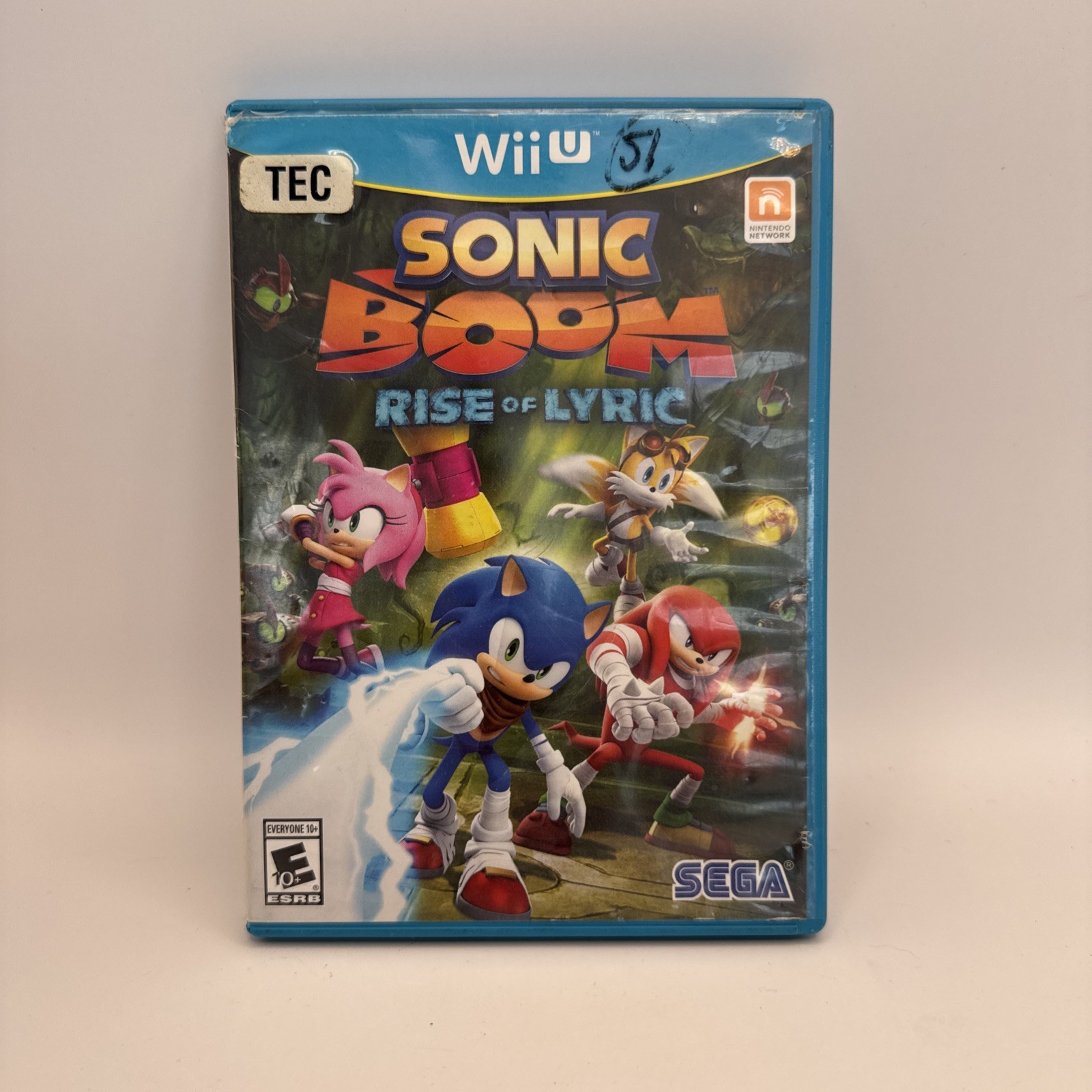 Sonic Boom: Rise of Lyric for Nintendo Wii U (2012) w / Case – Manual