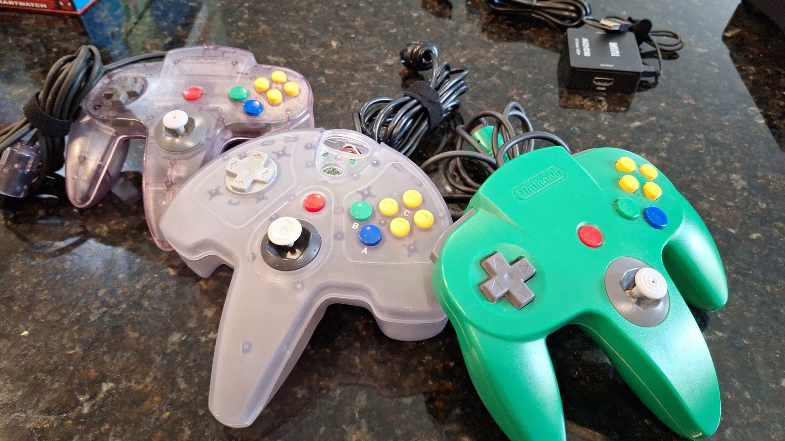 Nintendo 64 Console Bundle Pokémon Stadium Snap Madden 64 Controllers HM64 Box