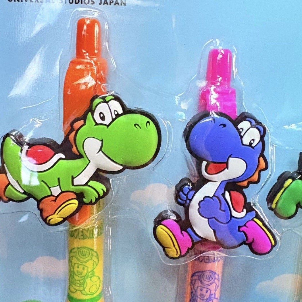 USJ Yoshi Ballpoint Pen Set 4pcs Super Nintendo World Super Mario Exclusive