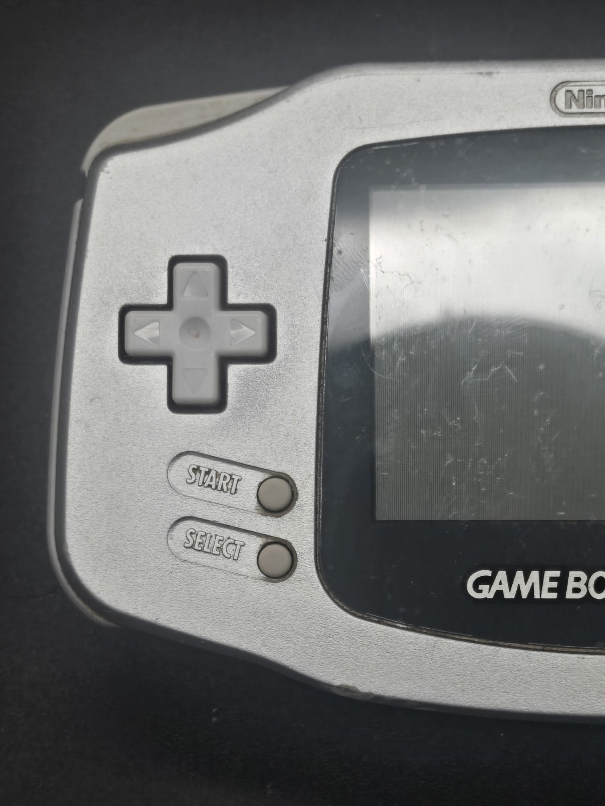 Nintendo Game Boy Advance Handheld System AGB-001 Silver Tested & Working