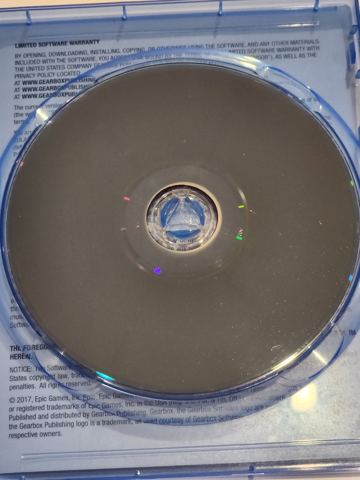 Fortnite PS4 Disc, Case & Insert. Weapon Pack Unused Code