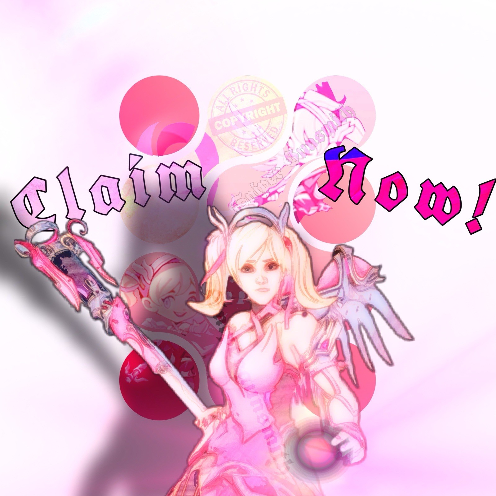 OVERWATCH Pink Mercy Skin (ALL PLATFORMS/READ DESC)