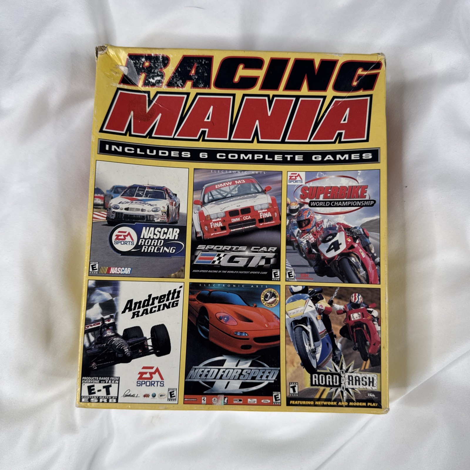 Racing Mania EA Sports – 6 Game Set PC Game Big Box CD ROM Windows 98/95