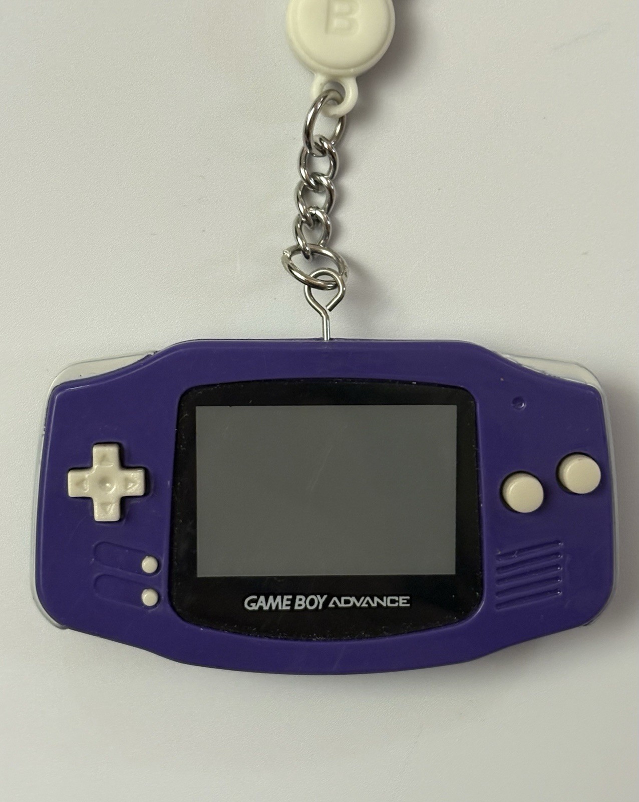 Nintendo Game Boy Advance GBA Mini Clip Keychain Purple Indigo Paladone VTG Toy