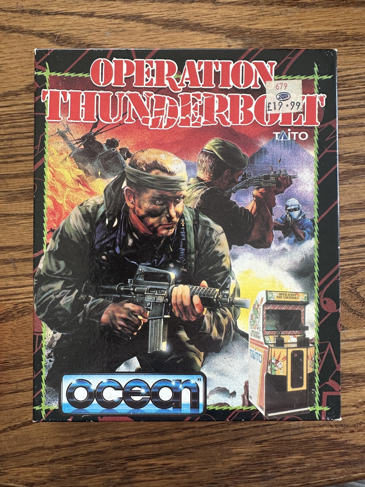 Operation Thunderbolt Atari ST Big Box Ocean Software Vintage Classic Action