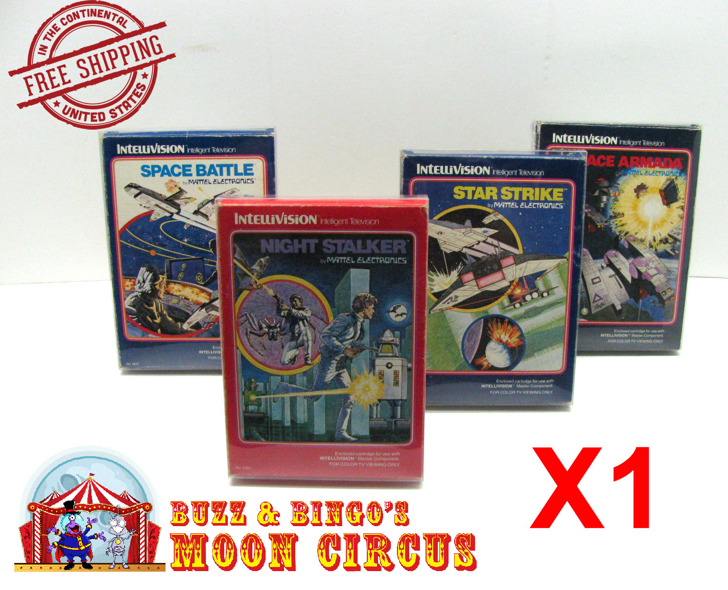 1X INTELLIVISION GAME CIB (SIZE B) – CLEAR PLASTIC PROTECTIVE BOX PROTECTORS
