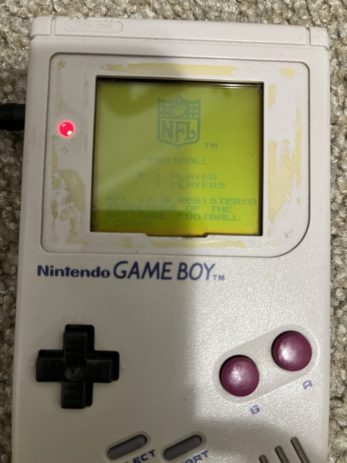 READ Nintendo Game Boy Launch Edition Handheld System Original GB Gray Tested