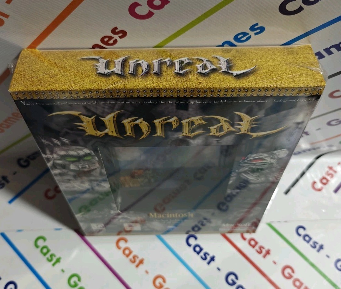 UNREAL MACINTOSH VERSION MAC SOFT NEW SEALED RARE EUROPEAN HALIFAX BIG BOX PC