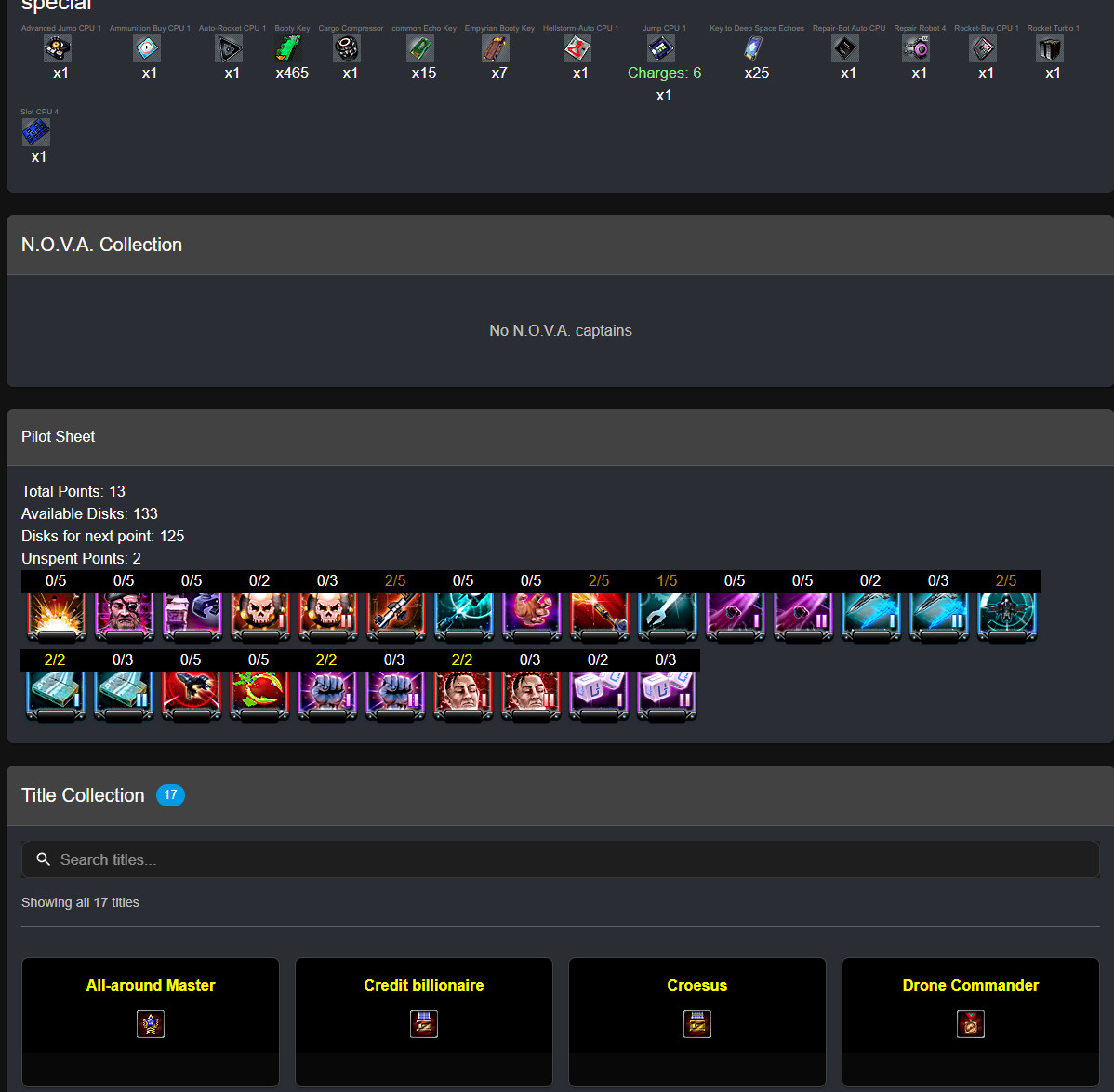 Dark Orbit| Global Europe 1 – TR payment| 10Havoc| 10 Prometheus| XT10 modules/9