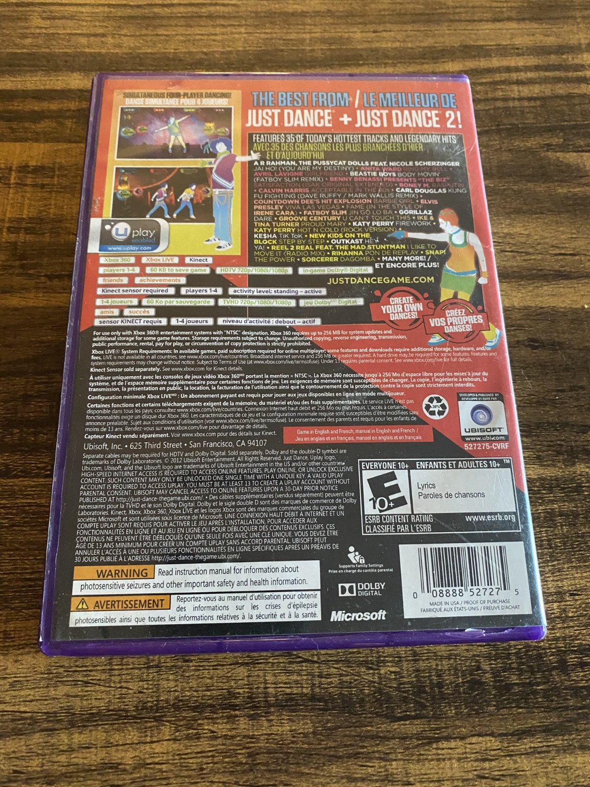 Just Dance Greatest Hits (Microsoft Xbox 360, 2012) Complete in Original Box CIB