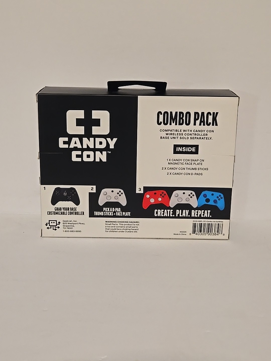 Candy Con Nintendo Switch Controller Face Plate Arctic White