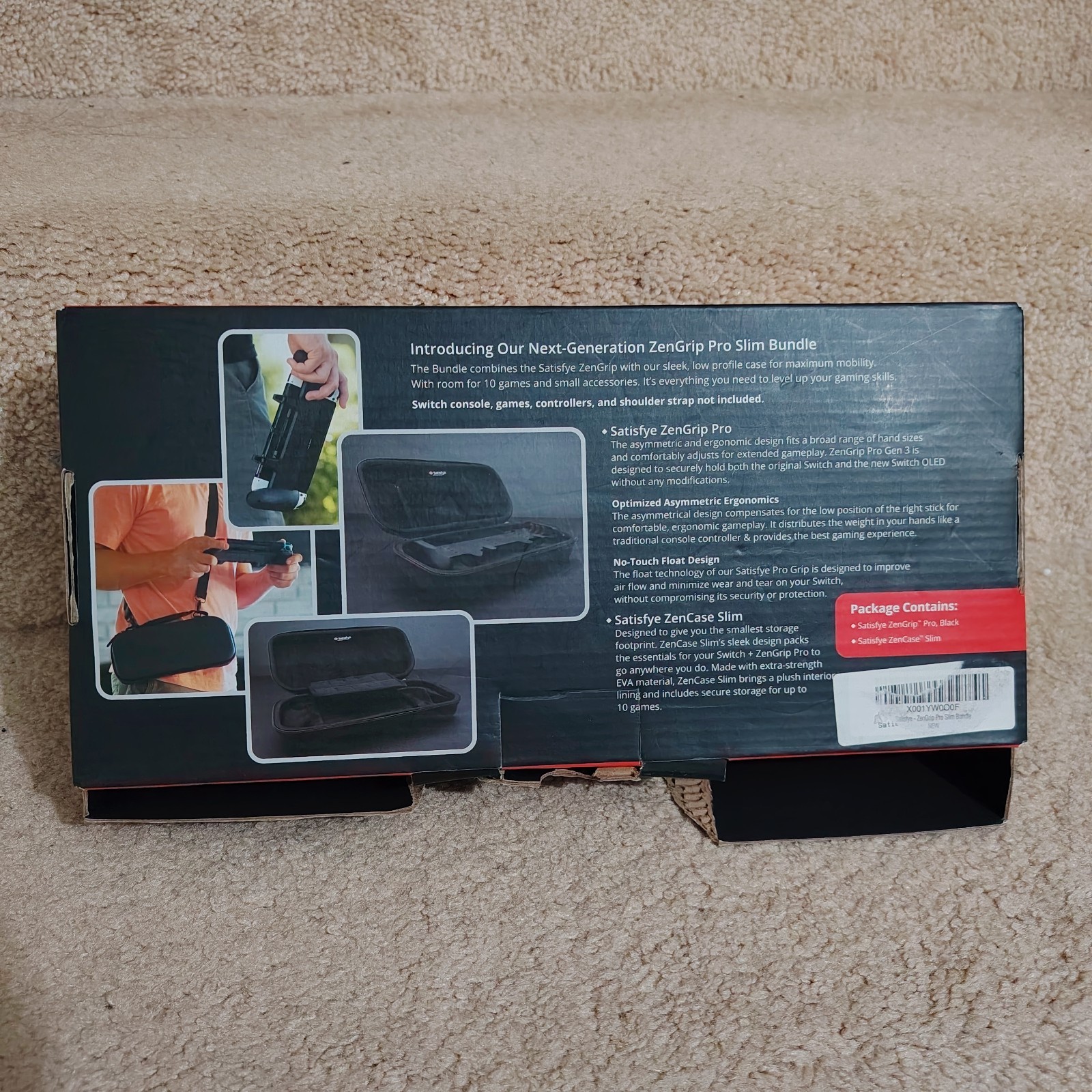 Satisfye ZenGrip Pro Slim Bundle – Open box- Great Condition – w/socks