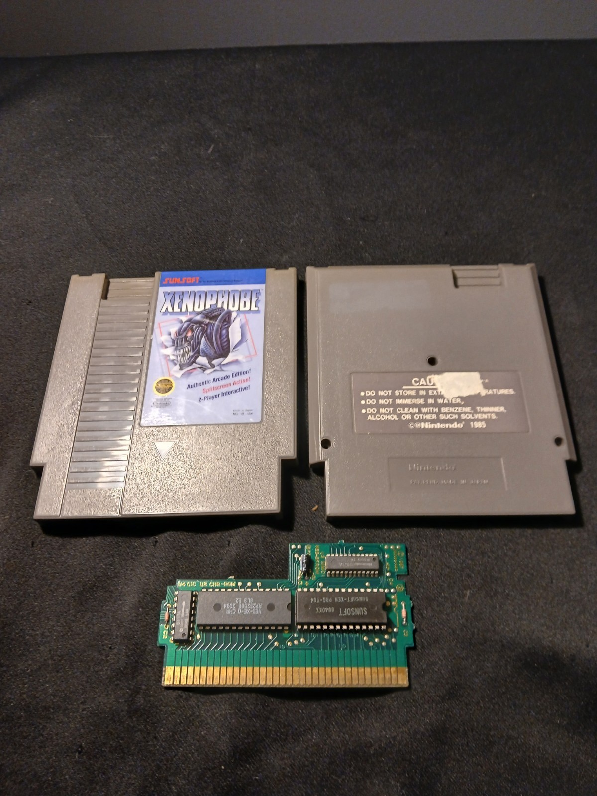 Xenophobe NES Nintendo Game Cartridge Tested Authentic Sunsoft PCB Verified