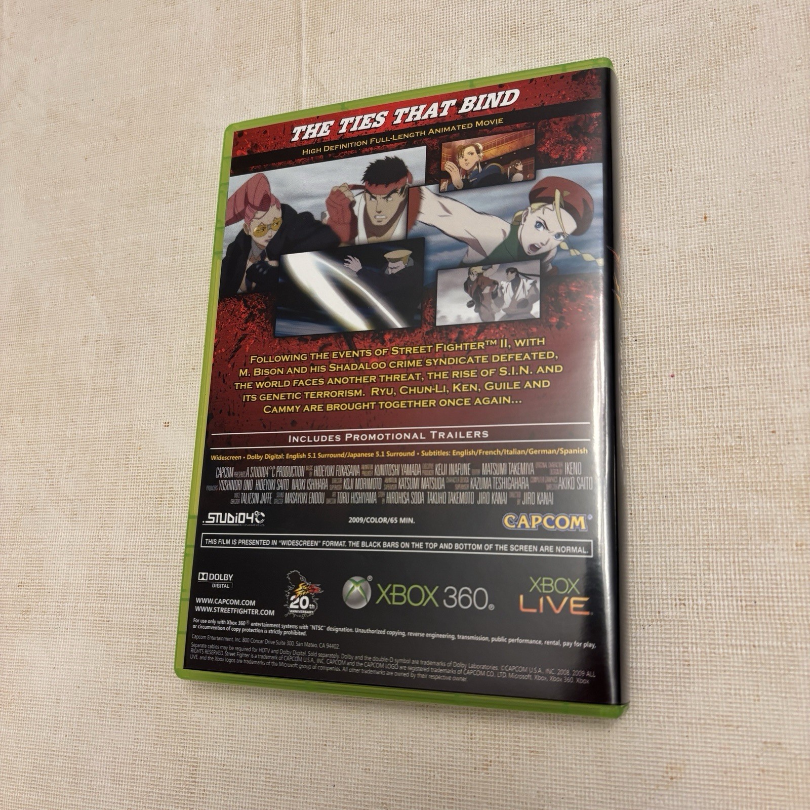Street Fighter 4 Xbox 360 Collector’s Edition NO GAME NO FIGURE BONUS DISC ONLY!