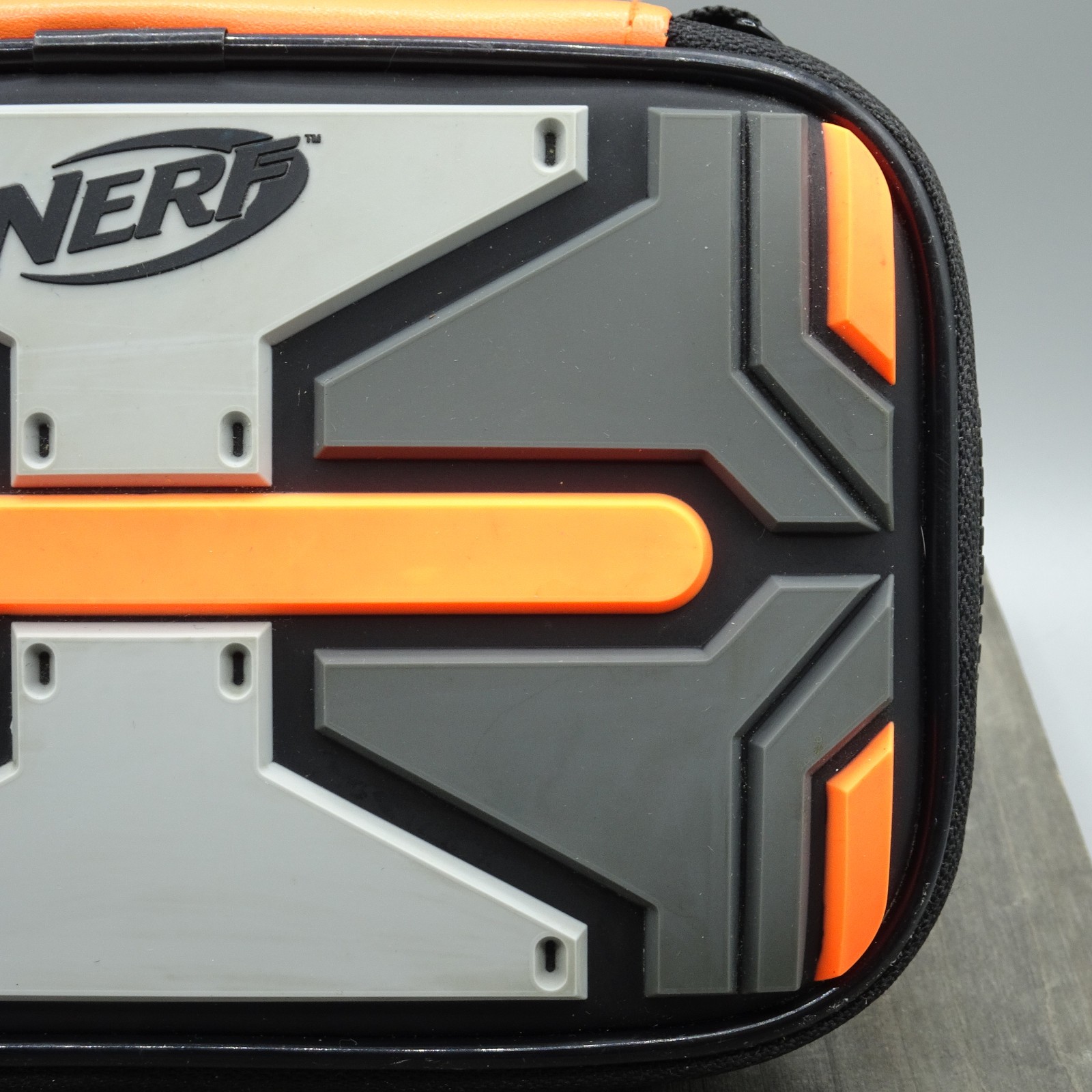 NERF Nintendo DS Orange Black Grey Travel/ Protectant Case /- Zip up