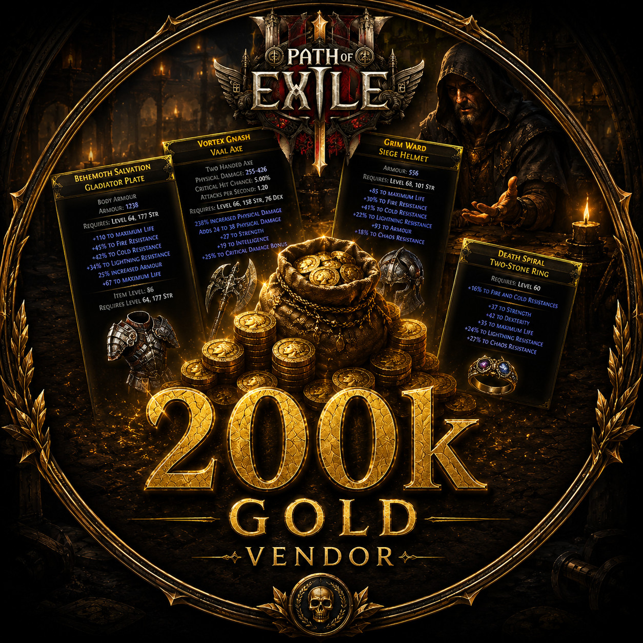 ✨Path of exile 2✨0.5 Return of the Ancients✨All Platform✨200K GOLD IN GAME