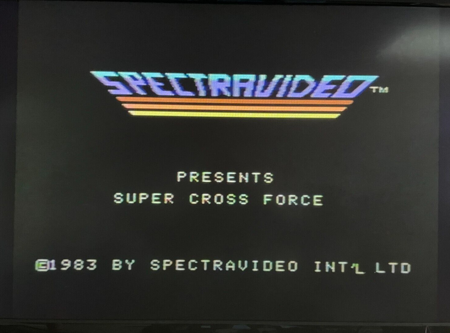 SUPER CROSS FORCE Authentic Spectravision ColecoVision Video Game Cartridge RARE