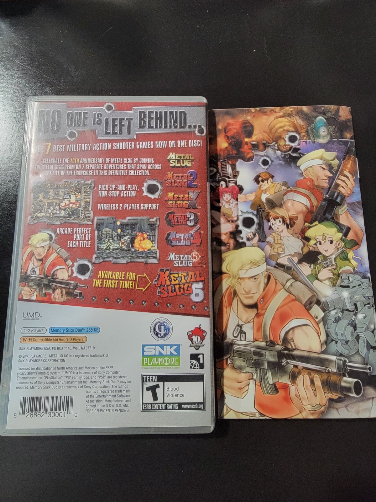 Metal Slug Anthology (Sony PSP, 2007) CASE AND MANUAL ONLY!