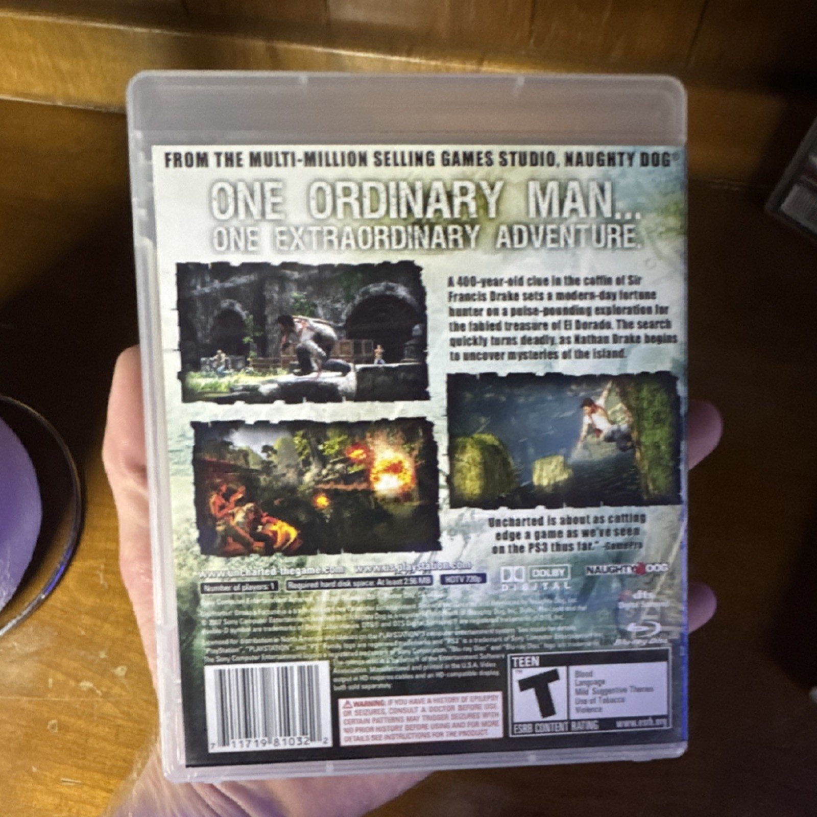Uncharted Series Drake’s Fortune, Among Thieves, Drake’s Deception PS3