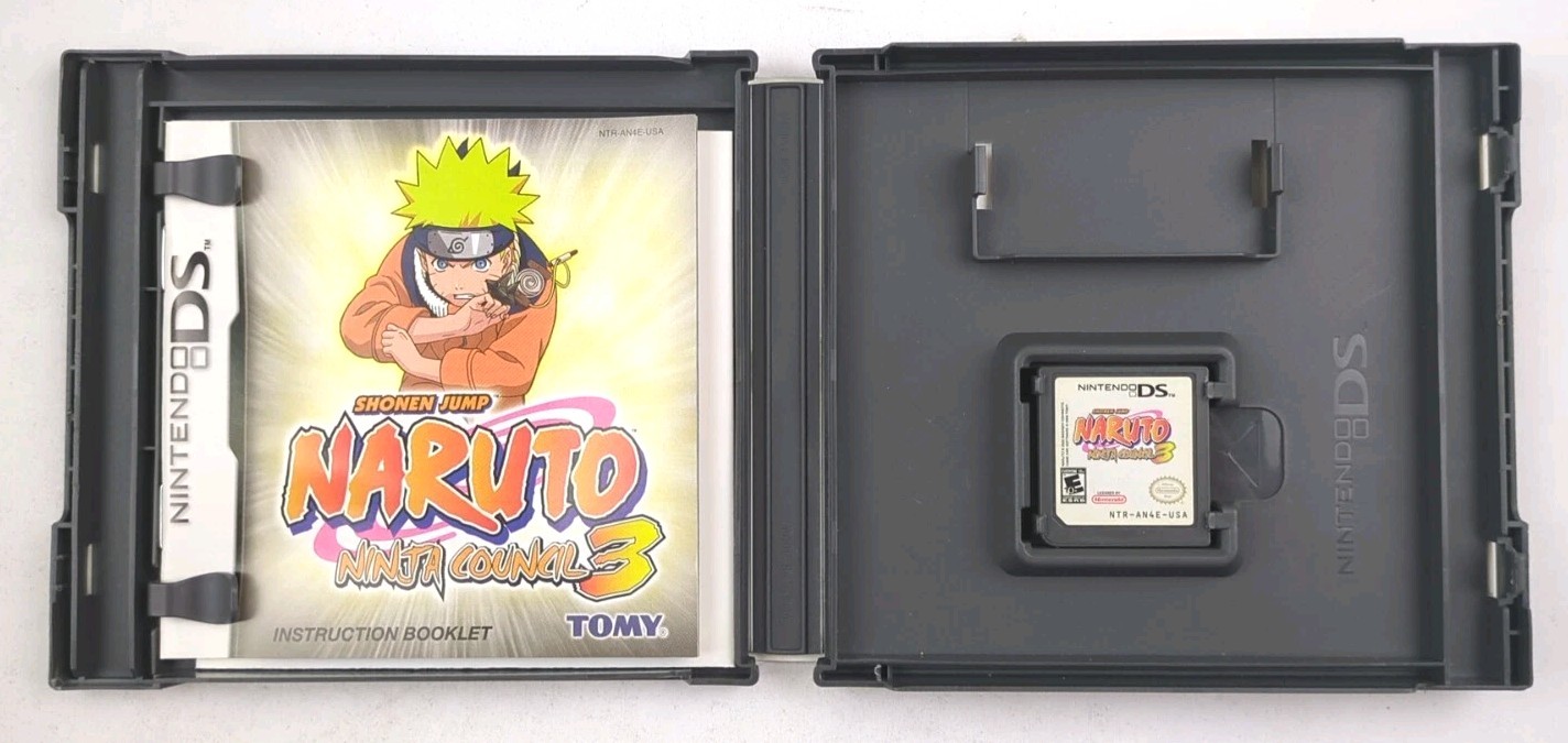 Naruto: Ninja Council 3 Nintendo DS Complete In Box W/Manual + Inserts CIB