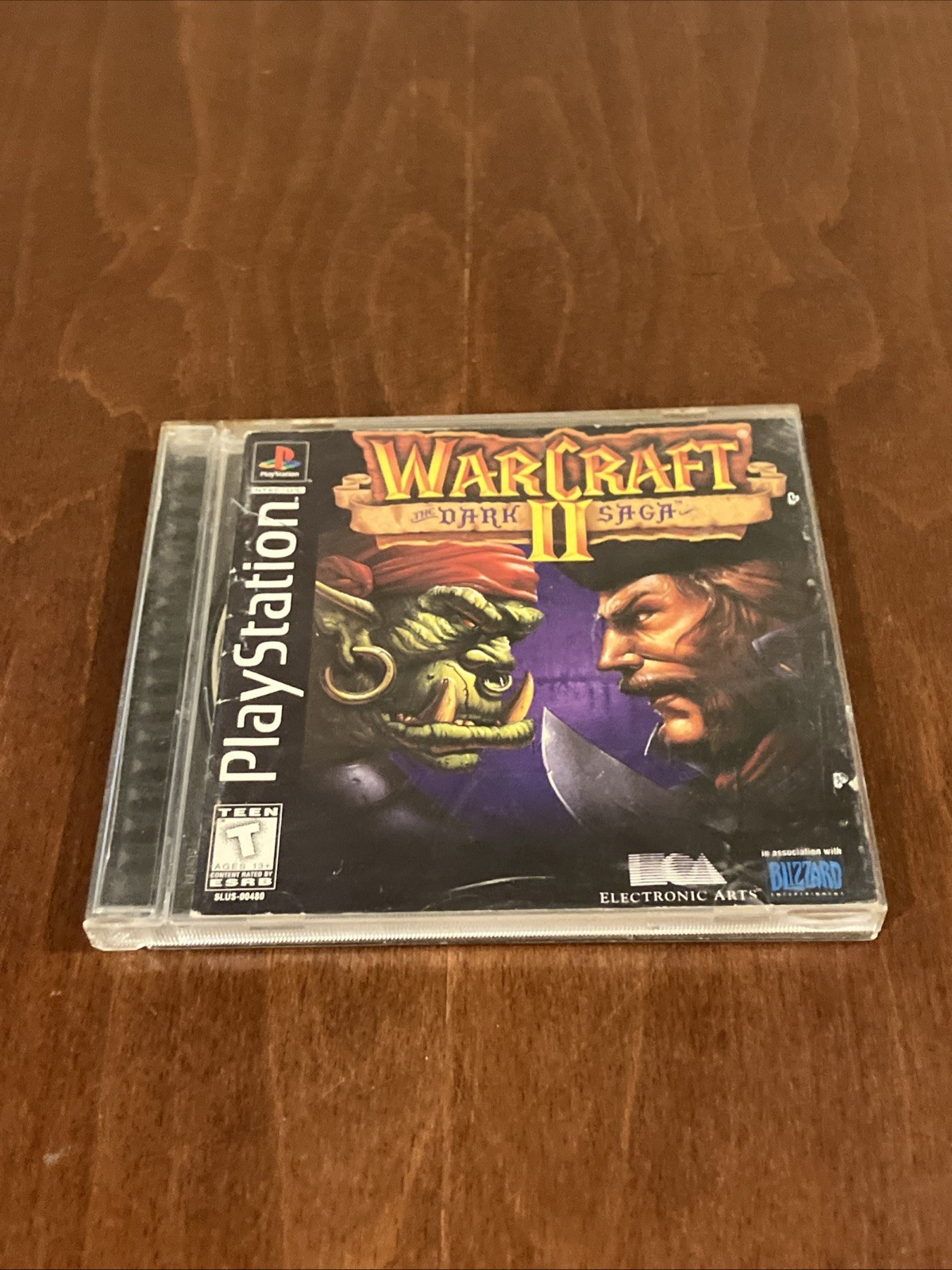 WarCraft II: The Dark Saga (Sony PlayStation 1, 1998) Writing Back Of Manual