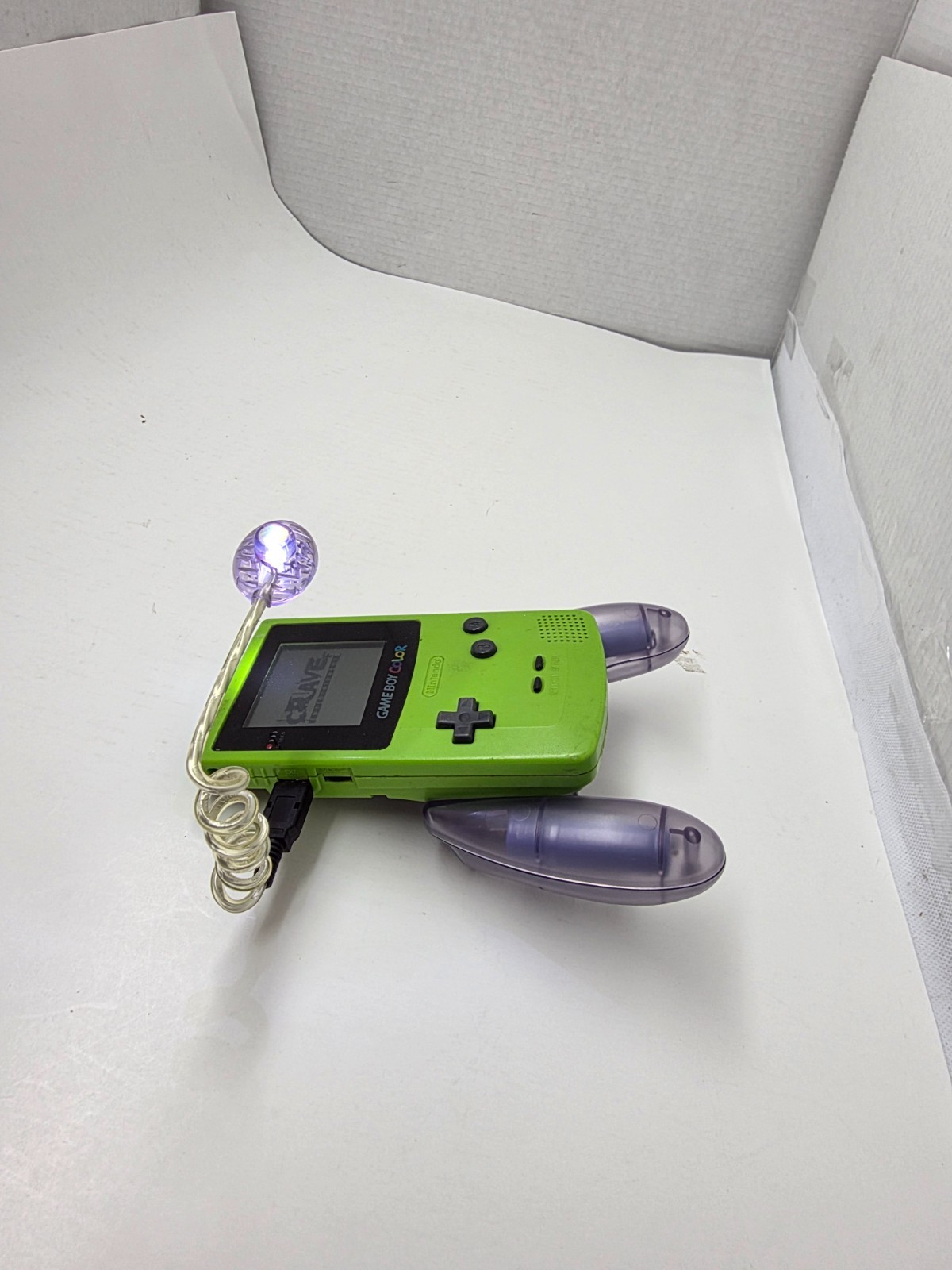 NEW Very Bright LED Wormlight Worm Light for Game boy Color GBC PURPLE/YELLOW