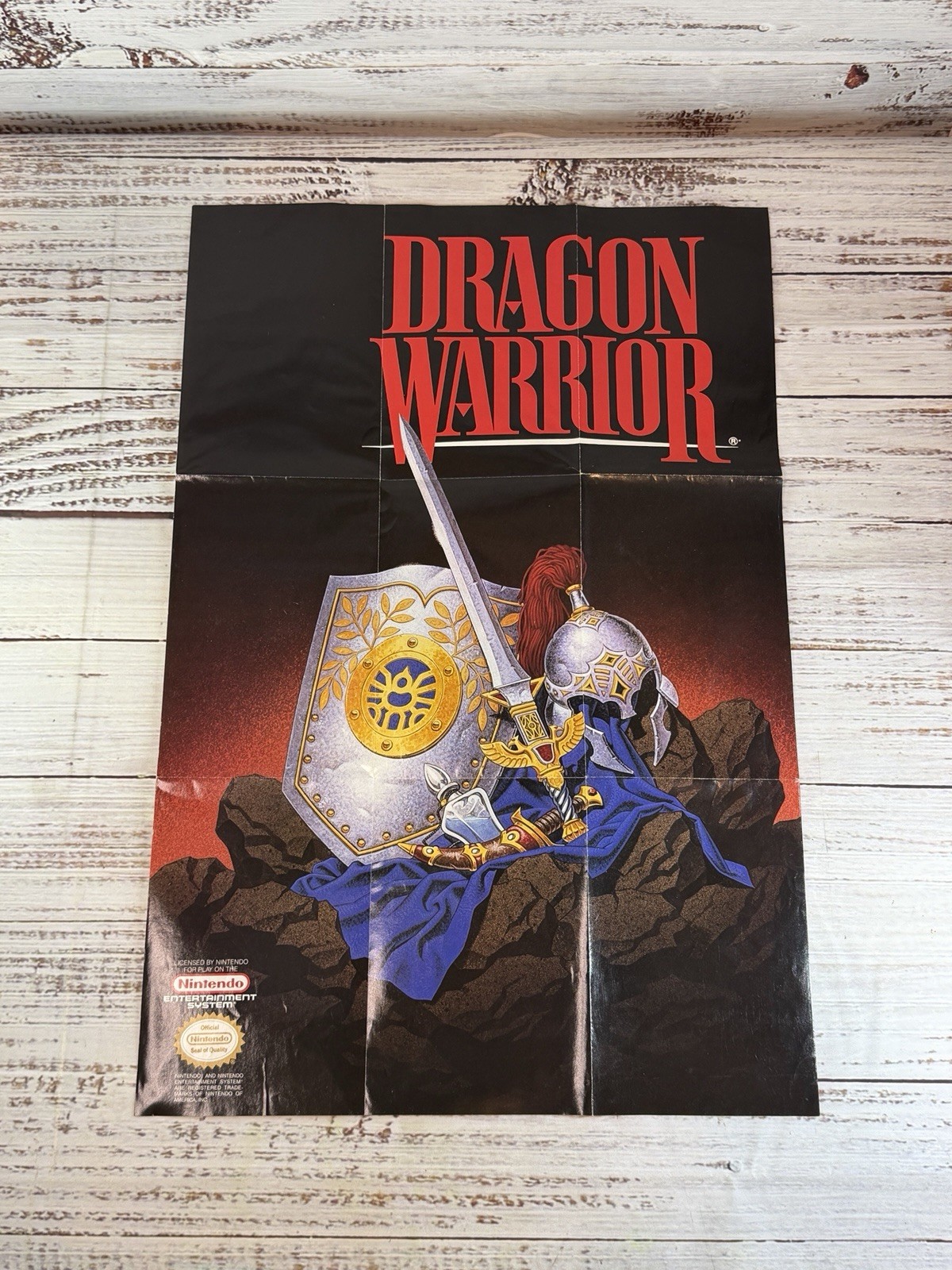 Oval Seal Dragon Warrior Complete In Box Nintendo NES Maps Charts Factory MINT