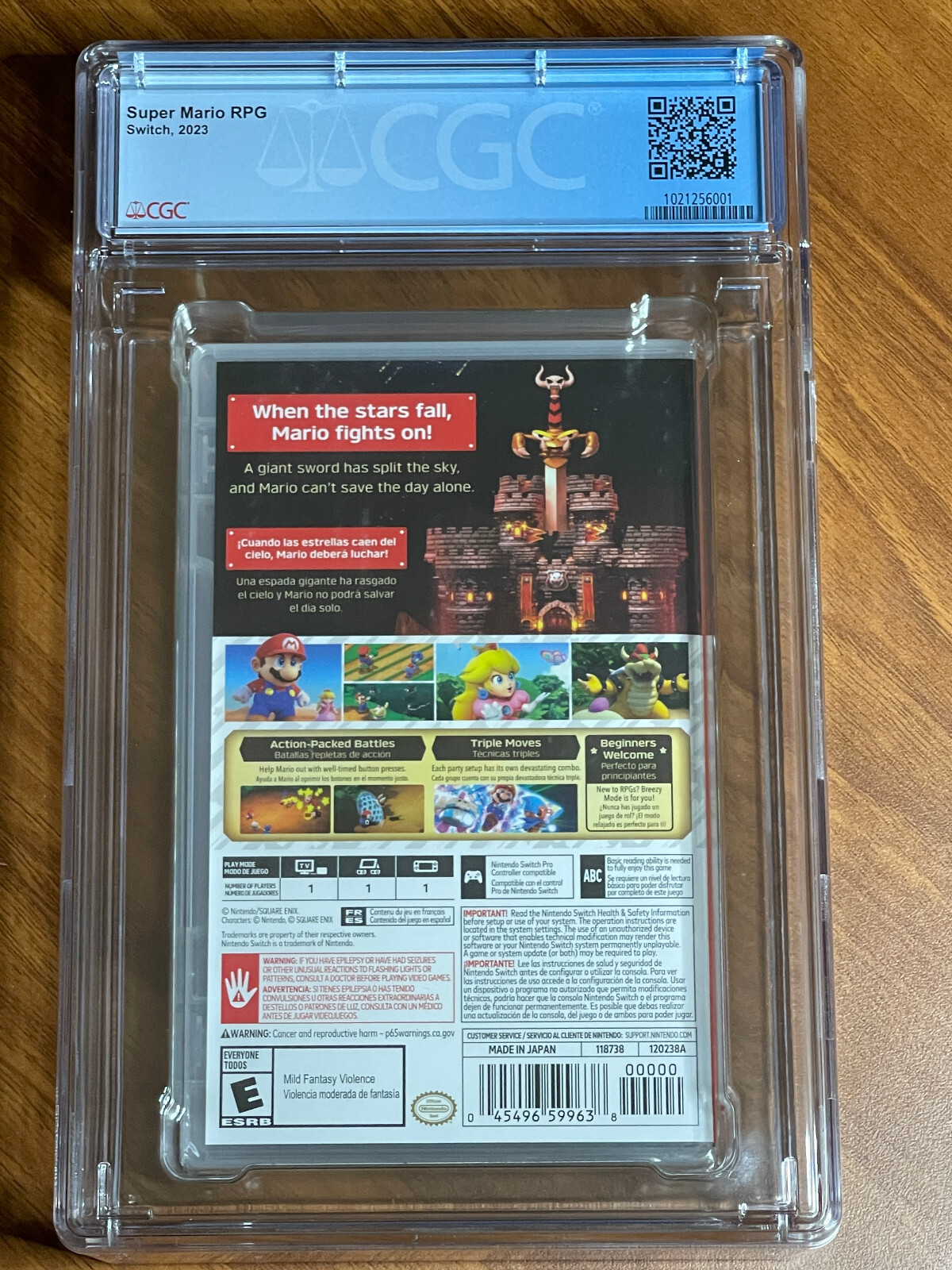 NEW 2023 Switch SUPER MARIO Bros RPG 1st Print CGC Graded 9.8 Y-Fold Seal A++